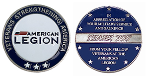 Military Service Thank You Coin (Legion Logo)