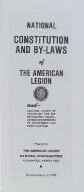 National Constitution & By-laws of The American Legion