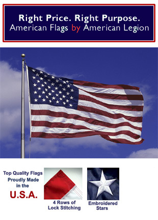 Pole Sleeve 2.5' x 4' Outdoor American Flag